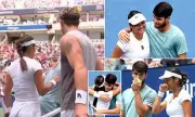 Awkward Alert: Raducanu's Terse Net Exchange with Draper After US Open Mixed Doubles Defeat | Daily Mail