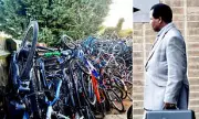 Bicycle Hoarder's Violent Outburst Over Garden Wheel Sparks Police Intervention