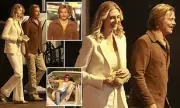 Brad Pitt and Elizabeth Debicki Recreate Cliff Booth's Hollywood Cliffhanger in Riveting Once Upon a Time in Hollywood Scene | Daily Mail