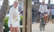 Brigitte Nielsen, 62, Stuns in Leggy Shorts and Stilettos While Cycling in Style
