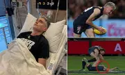 Comedian Dave Hughes in Intensive Care After Punctured Lung in AFL Legends Match | Daily Mail