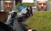 Dramatic Armed Police Raid: Moment Robbery Duo Armed with Machete is Ambushed in Broad Daylight | Daily Mail