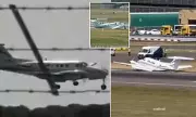 Dramatic Footage: Private Jet Makes Emergency Landing at Birmingham Airport
