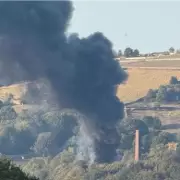 Dramatic Halifax Fire: Thick Black Smoke Billows Over Town as Emergency Services Rush to Scene