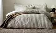 Dunelm's Reversible Striped Bedding Set Goes Viral for Its Luxurious Look at a Budget Price