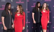 Elizabeth Hurley and Billy Ray Cyrus Share Adoring Glances at 'Inheritance' Premiere in London