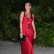 Frankie Bridge Stuns in Red Satin Dress for Loose Women Appearance – See Her Show-Stopping Look!