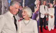 Helen Mirren and Pierce Brosnan Share a Laugh at 'The Thursday Murder Club' Screening in New York