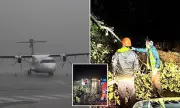 Holiday Horror: 100mph Storm Tosses Passenger Jet on Tenerife Runway After Hurricane Erin