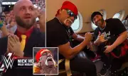 Hulk Hogan's Son Nick Fights Back Tears in Emotional WWE Tribute to Late Icon