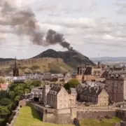 Incredible Drone Footage Captures Dramatic Fire on Edinburgh's Arthur's Seat