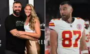 Jason Kelce's Wife Kylie Hilariously Trolls NFL Star Over Viral Claims