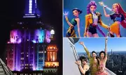 K-Pop Spectacle: Empire State Building Dazzles NYC with Demon Slayer Light Show