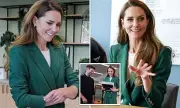 Kate Middleton Stuns in Elegant Green Blazer and Trousers for Animated Films Launch