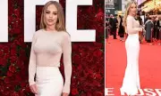 Katie Piper Stuns in Emerald Green at The Roses Gala Premiere | Daily Mail