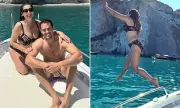 Kelly Brook Stuns in Bikini During Italian Getaway with Husband Jeremy Parisi