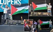 Kneecap's Pro-Palestine Flag Stirs Controversy at UK Festival | Irish Rap Collective Defies Organisers