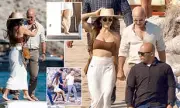 Lauren Sanchez Ditches Heels for Comfort on Pebble Beach Double Date with Jeff Bezos, Leo & Vittoria Ceretti
