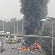 M25 Chaos: Massive Fire Shuts Motorway Near Heathrow – Live Updates