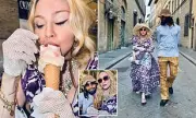 Madonna's Italian Birthday Getaway: Queen of Pop Locks Lips With Boytoy Akeem Morris During Romantic Stroll