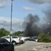 Massive Blaze Engulfs Morrisons Supermarket in Aylesford – Emergency Services Rush to Scene
