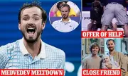 Medvedev's US Open Meltdown: Russian Star Draws Blood in Racket-Smashing Fury