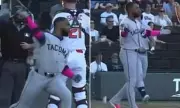 MLB Erupts in Chaos: Mariners' Victor Robles Launches Bat at Pitcher in Shocking Brawl Attempt