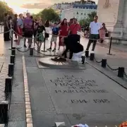 Outrage as Man Lights Cigarette from Eternal Flame War Memorial in Shocking Act of Disrespect