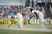 Paul Terry's Heroic Cricket Innings: Batting with a Broken Arm Against India