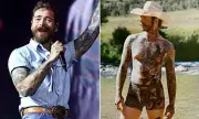 Post Malone's Wild SKIMS Stunt: Rapper Goes Commando for Kim Kardashian's Lingerie in Bizarre Woodland Photoshoot