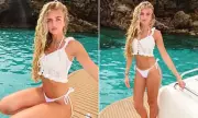 Princess Andre, 18, Stuns in Bikini on Yacht in Ibiza as Parents Katie Price and Peter Andre Make Headlines