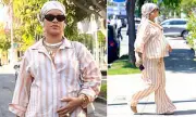 Rihanna Stuns in Chic Maternity Pajamas During Pregnancy Outing