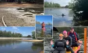 Swimmers Stranded in Mud as Heatwave Drains Reservoir to Record Lows