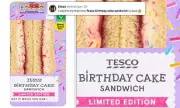 Tesco's Bizarre New Creation: The Birthday Cake Sandwich – A Sweet Twist on Lunchtime!