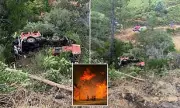 Tragedy Strikes: Two Firefighters Killed, Three Fighting for Lives After Truck Crashes into Blaze