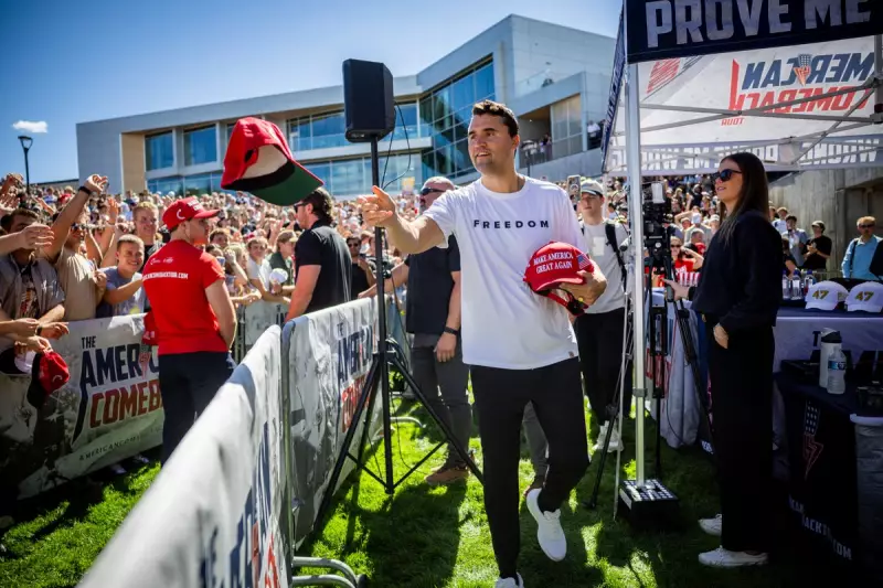 Charlie Kirk's Utah Speech Sparks Fury Over Salman Rushdie Attack Comments