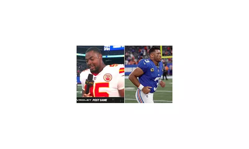 Chris Jones Stuns Reporter with Blunt Question About Russell Wilson's Future