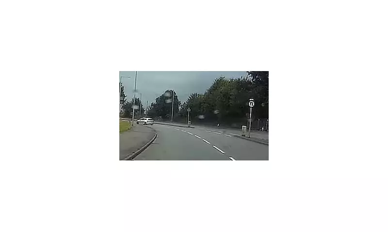 Emergency Alert Chaos: Moment Car Spins Out on Dual Carriageway Seconds After UK-Wide Siren Blast | Daily Mail Online