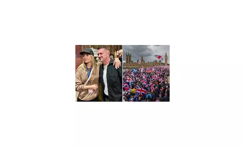 Holly Valance Joins Tommy Robinson at Anti-Migrant Protest in Westminster | Exclusive
