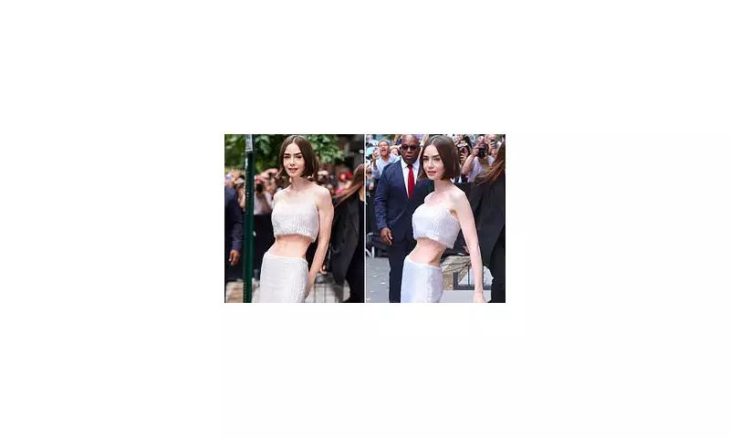 Lily Collins Sparks Concern with Dramatically Slender Waist at New York Fashion Week | Daily Mail