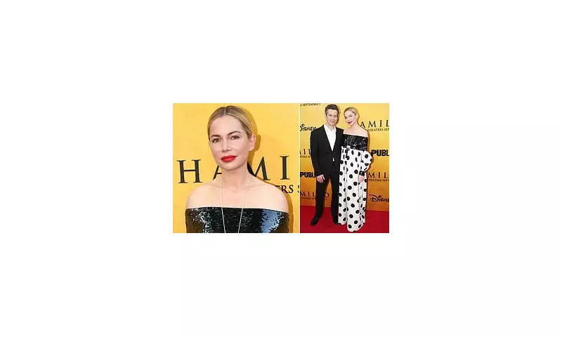 Michelle Williams & Thomas Kail Make Rare Red Carpet Appearance at Hamilton Screening in NYC | Daily Mail