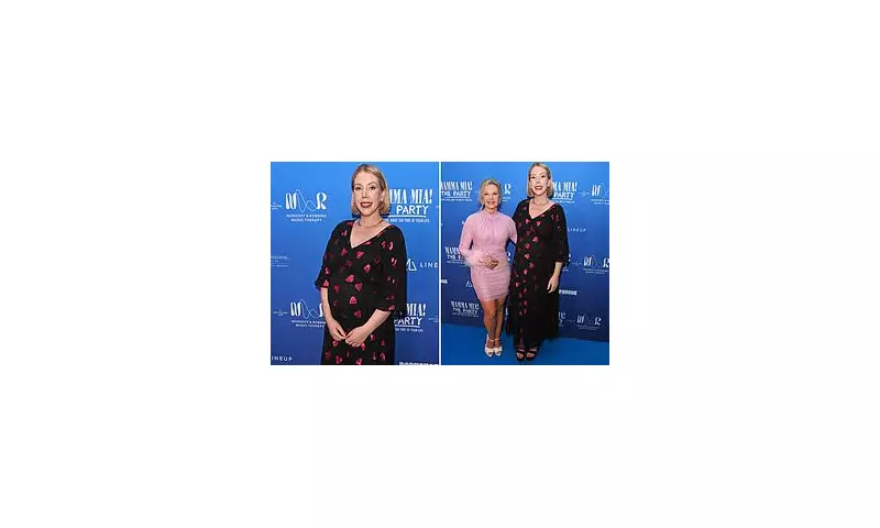 Pregnant Katherine Ryan, 42, Stuns in Heart-Print Dress at Nordoff Robbins Gala with Mother Julie McCarthy | Daily Mail