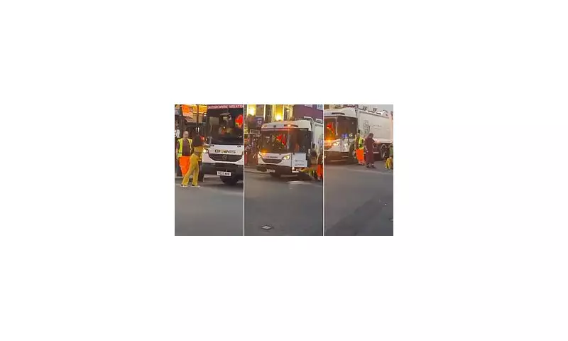 Shocking Moment Woman Vandalises Council Bin Lorry in Heated Westminster Row | Daily Mail