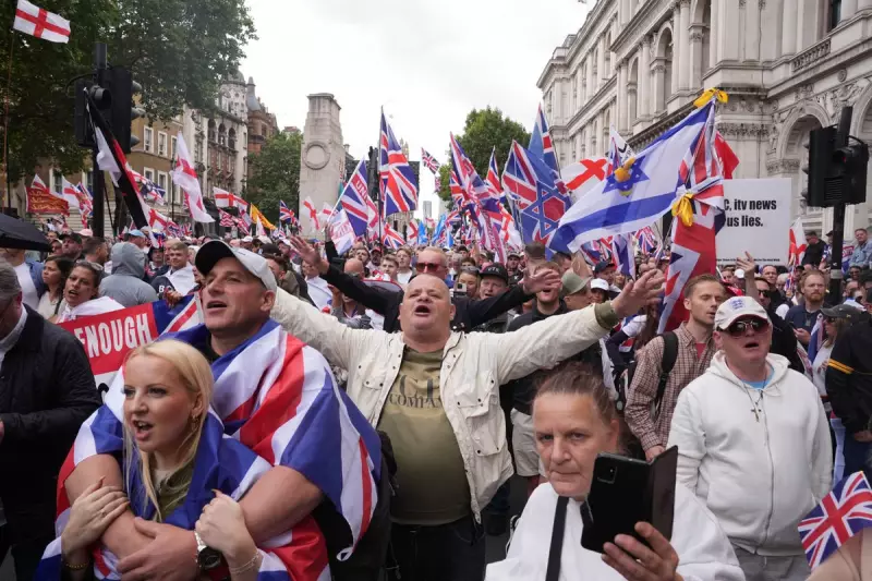 Tommy Robinson's 'Unite The Kingdom' March: Heavy Police Presence as Far-Right Leader Returns to Streets