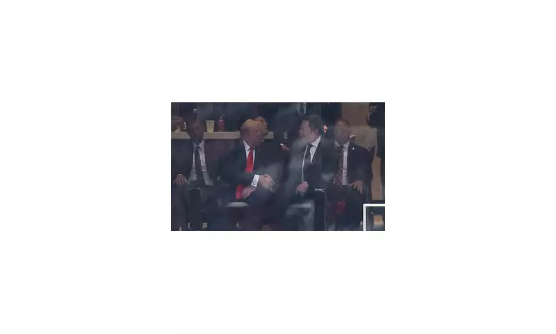 Trump and Elon Musk's Awkward Handshake: Inside the Tense Exchange at Influential Right-Wing Commentator's Funeral
