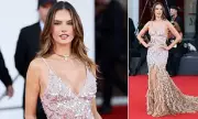 Alessandra Ambrosio Stuns in Dazzling Gown at Venice Film Festival Closing Ceremony | Daily Mail