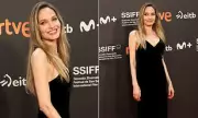 Angelina Jolie Stuns in Black at San Sebastián Film Festival | Daily Mail
