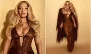 Beyoncé Dazzles in Gold Gown & Diamonds at Jay-Z's Charity Casino Night | Daily Mail