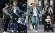 Cameron Diaz & Benji Madden Look Exhausted on Rare Outing With Daughter Raddix | Daily Mail