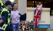Dramatic Arrest of Epping Migrant Hotel Protest Leader: Union Jack Flag Incident Erupts Outside Council Building | Daily Mail